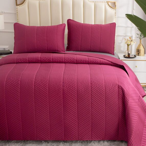 Покрывало Адонис, цвет бордо, размер 230х250, Sofi de Marko, изображение 3