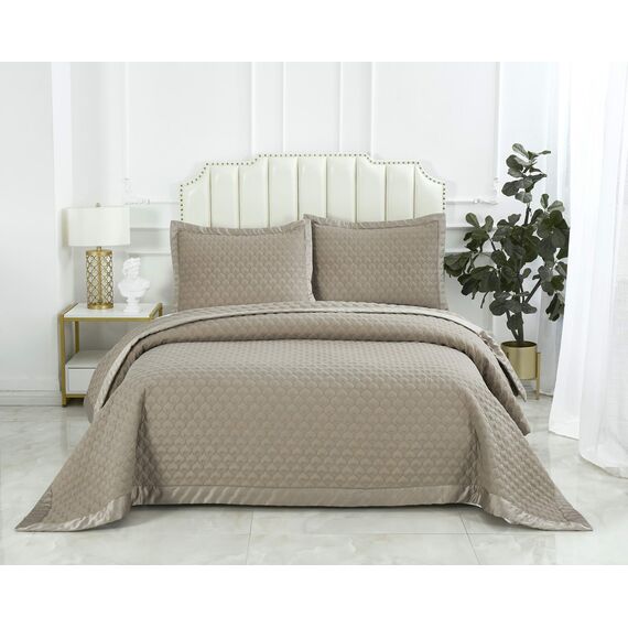 Покрывало Роксалана, цвет кофе, размер 160х220, Sofi de Marko