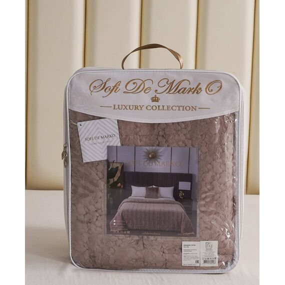 Покрывало Теодор, цвет мокко, размер 160х220, Sofi de Marko, изображение 9