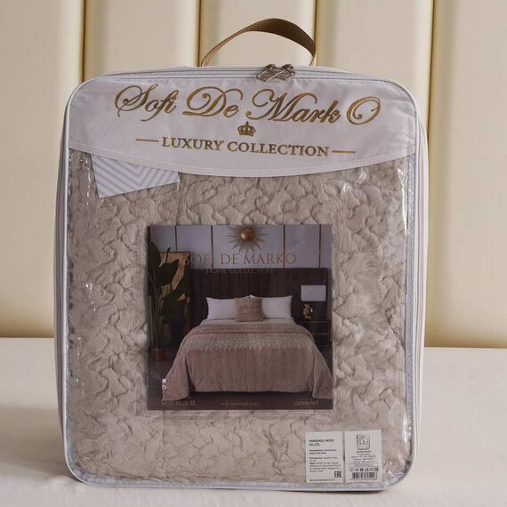 Покрывало Теодор, цвет бежевый, размер 160х220, Sofi de Marko, изображение 9