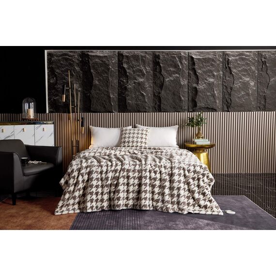 Покрывало Эрнесто, цвет кофе, размер 220х240, Sofi de Marko