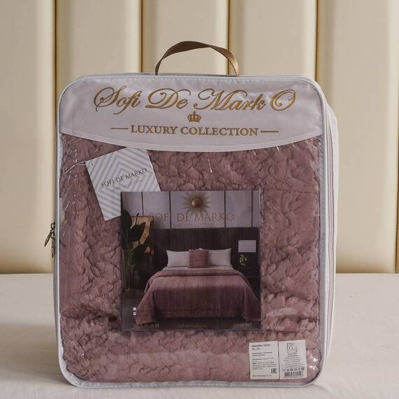 Покрывало Теодор, цвет пепельная роза, размер 160х220, Sofi de Marko, изображение 9