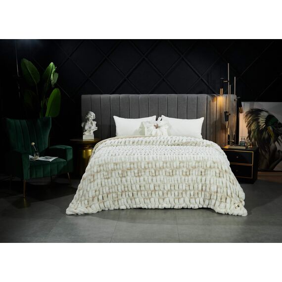 Покрывало Мех №7, размер 220х240, Sofi de Marko