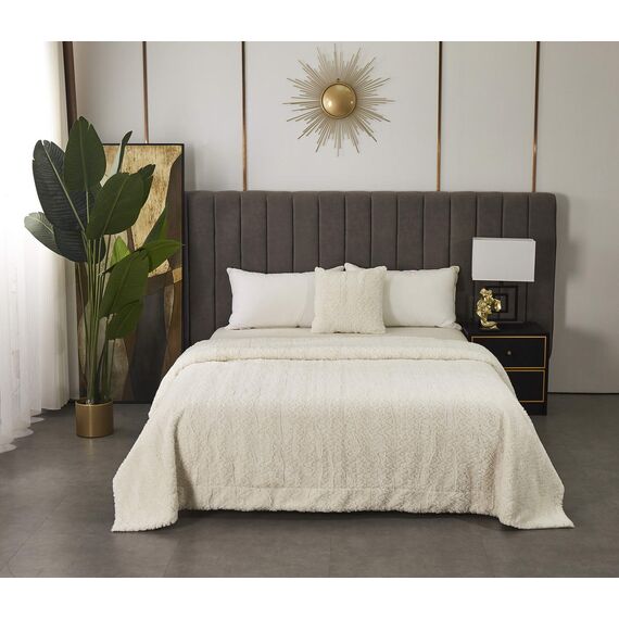 Покрывало Теодор, цвет белый, размер 210х230, Sofi de Marko