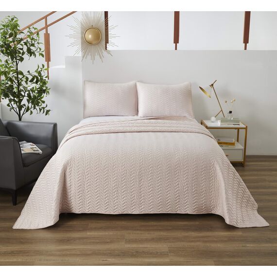 Покрывало Саванна, цвет пудра, размер 160х220, Sofi de Marko