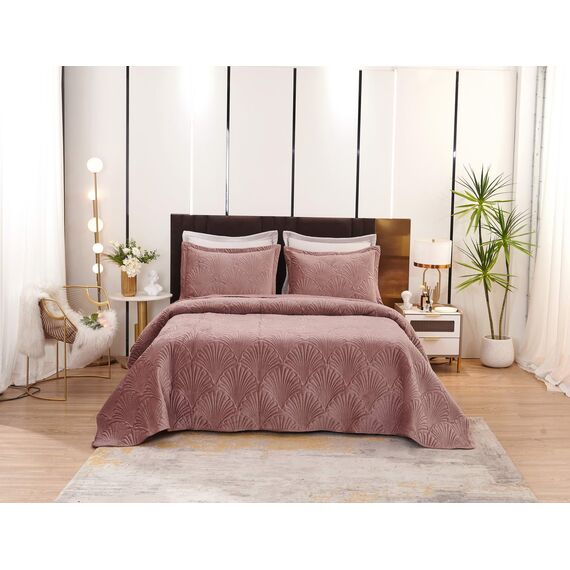 Покрывало Ариэль, цвет чайная роза, размер 240x280, Sofi de Marko