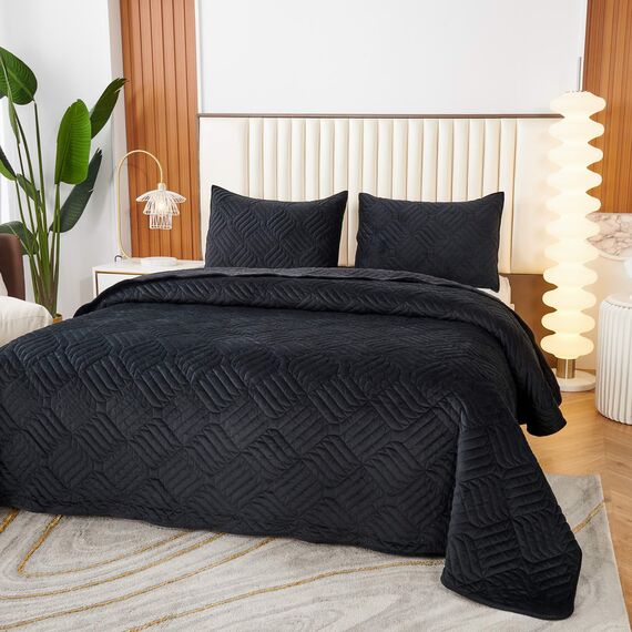 Покрывало Армандо, цвет черный, размер 160х220, Sofi de Marko, изображение 3