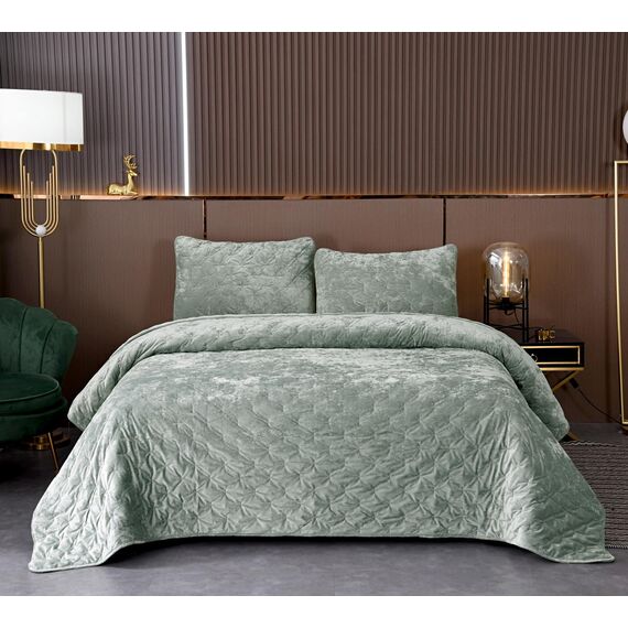 Покрывало Алира, цвет изумрудный, размер 160х220, Sofi de Marko