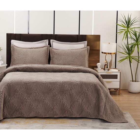 Покрывало Ариэль, цвет капучино, размер 240x260, Sofi de Marko, изображение 2