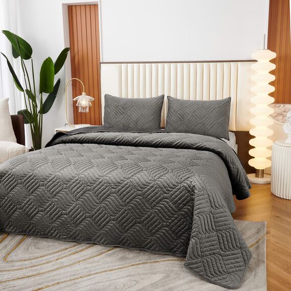 Покрывало Армандо, цвет темно-серый, размер 240х260, Sofi de Marko, изображение 3