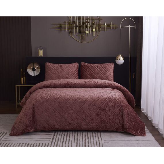 Покрывало Селена, цвет терракотовый, размер 240х260, Sofi de Marko