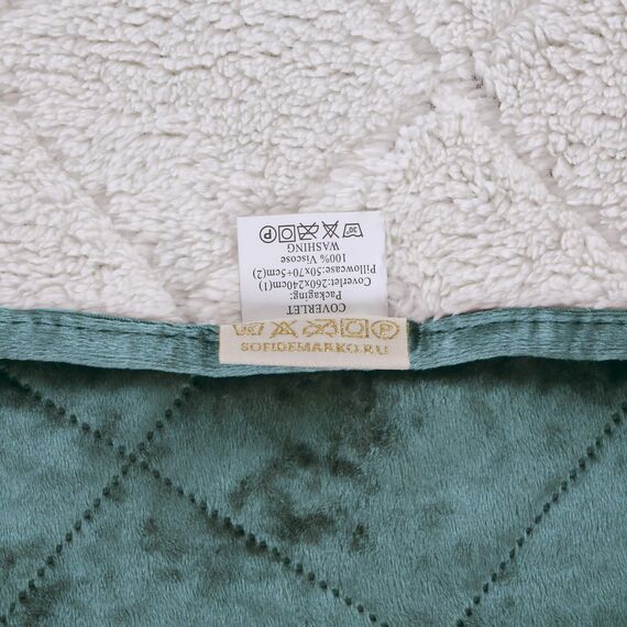 Покрывало Галаксия, цвет морской волны, размер 240х260, Sofi de Marko, изображение 3