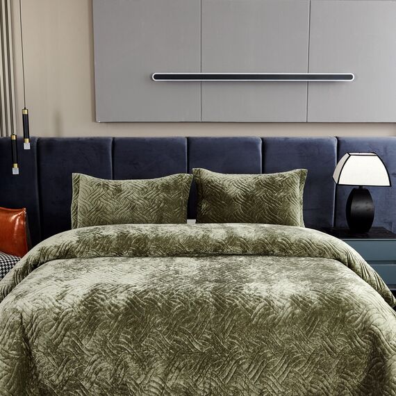 Покрывало Деварта, цвет оливковый, размер 240x260, Sofi de Marko, изображение 3