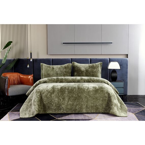 Покрывало Деварта, цвет оливковый, размер 240x260, Sofi de Marko