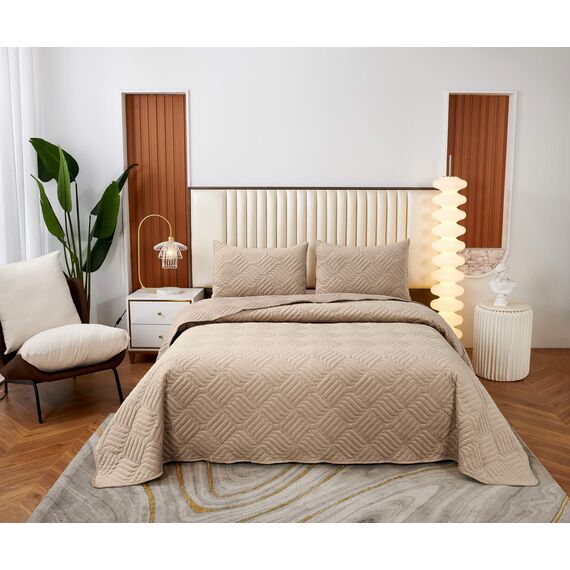 Покрывало Армандо, цвет светло-бежевый, размер 160х220, Sofi de Marko