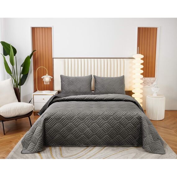 Покрывало Армандо, цвет темно-серый, размер 160х220, Sofi de Marko