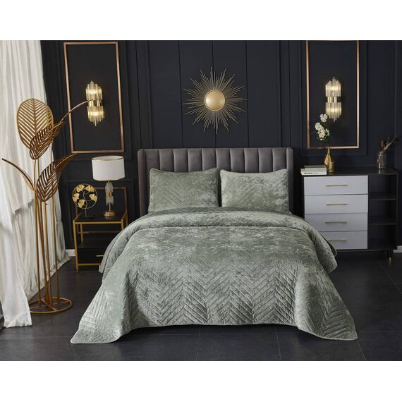 Покрывало Фернанд, цвет изумрудный, размер 240х260, Sofi de Marko