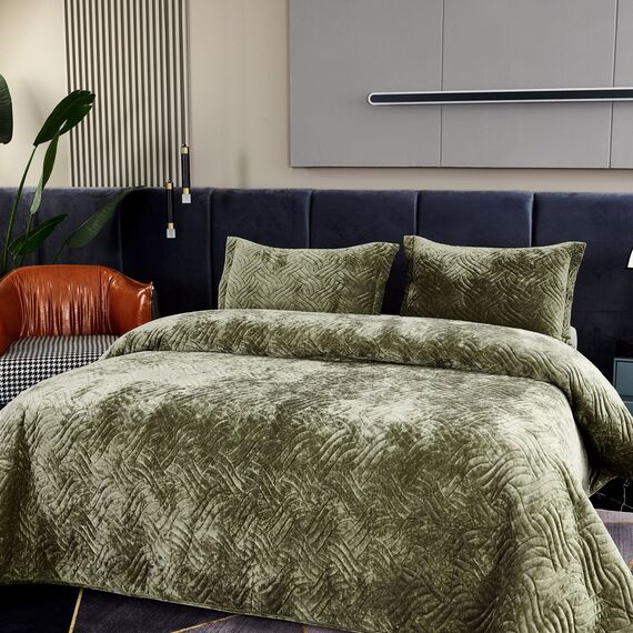 Покрывало Деварта, цвет оливковый, размер 160х220, Sofi de Marko, изображение 4