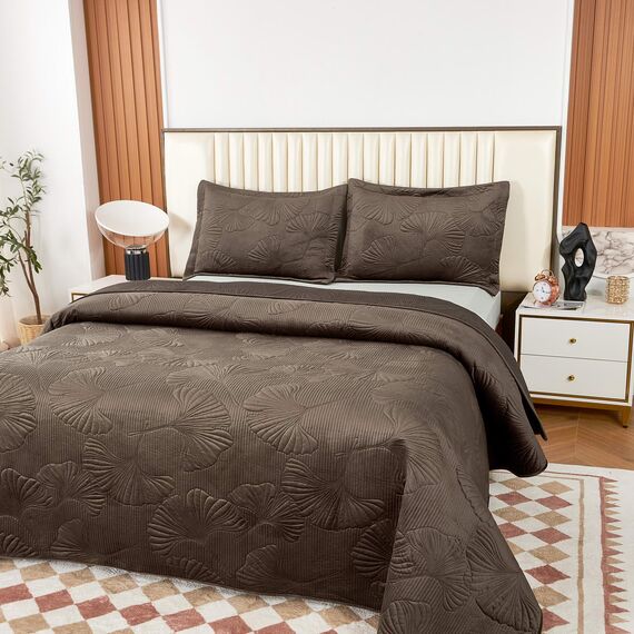 Покрывало Бенита, цвет шоколад, размер 160х220, Sofi de Marko, изображение 3