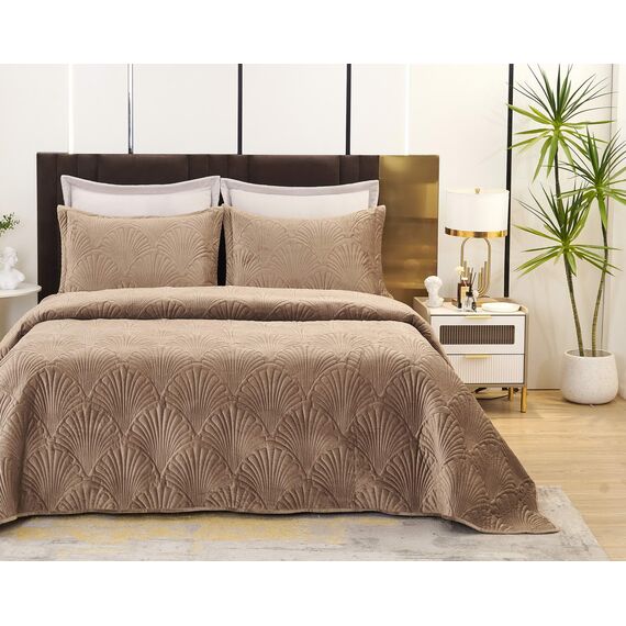 Покрывало Ариэль, цвет коричневый, размер 240x260, Sofi de Marko, изображение 2