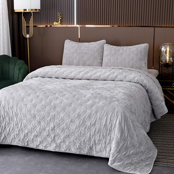 Покрывало Алира, цвет светло-серый, размер 160х220, Sofi de Marko, изображение 2