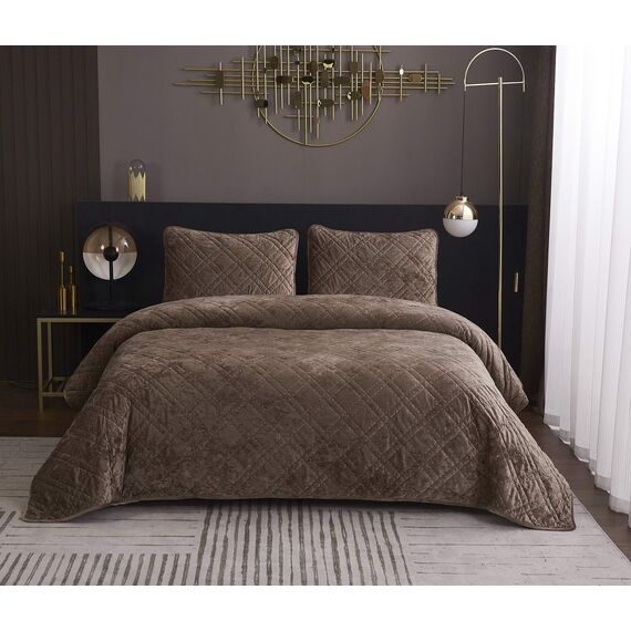 Покрывало Селена, цвет капучино, размер 240х260, Sofi de Marko