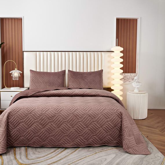 Покрывало Армандо, цвет чайная роза, размер 240х260, Sofi de Marko, изображение 2