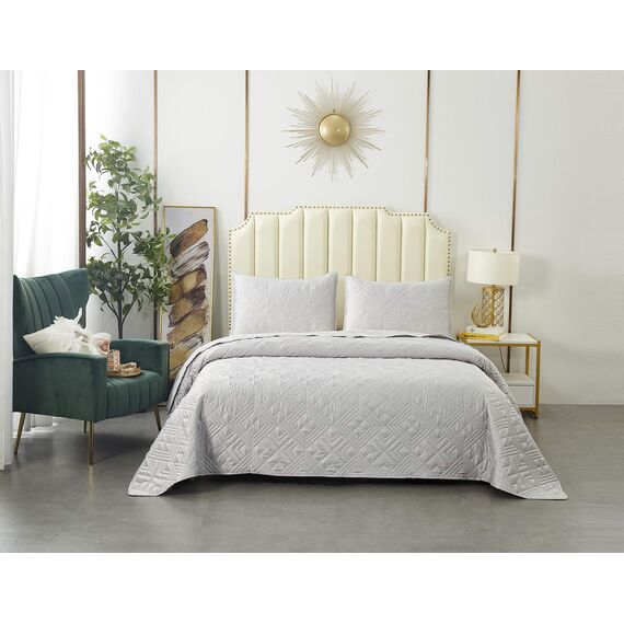 Покрывало Себастьян, цвет серый, размер 230х250, Sofi de Marko