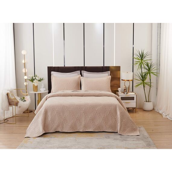 Покрывало Ариэль, цвет светло-бежевый, размер 240x260, Sofi de Marko