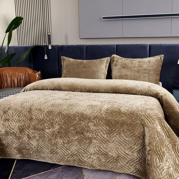 Покрывало Деварта, цвет капучино, размер 240x260, Sofi de Marko, изображение 4