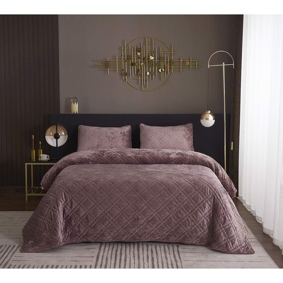 Покрывало Селена, цвет пепельная роза, размер 240х260, Sofi de Marko