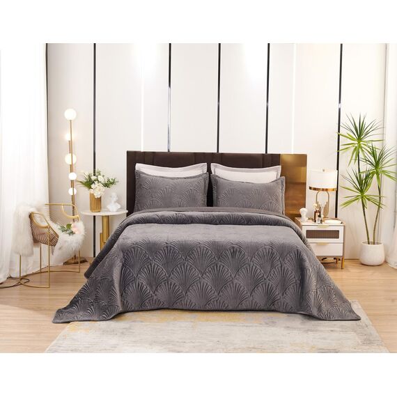 Покрывало Ариэль, цвет антрацит, размер 240x280, Sofi de Marko