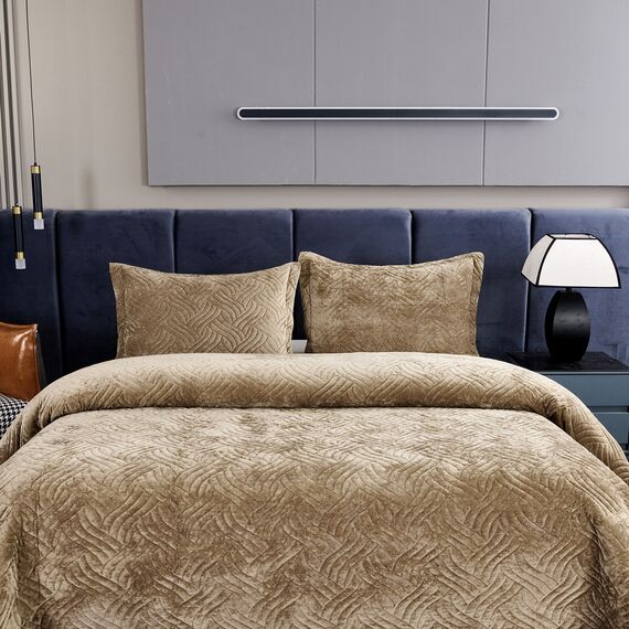 Покрывало Деварта, цвет капучино, размер 240x260, Sofi de Marko, изображение 3