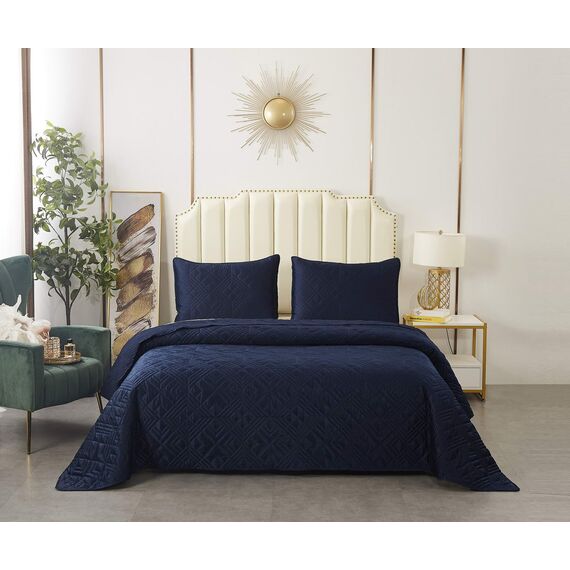 Покрывало Себастьян, цвет синий, размер 230х250, Sofi de Marko