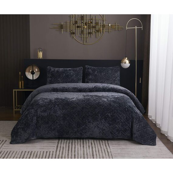 Покрывало Селена, цвет антрацит, размер 240х260, Sofi de Marko