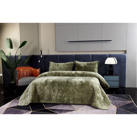 Покрывало Деварта, цвет оливковый, размер 160х220, Sofi de Marko, изображение 2