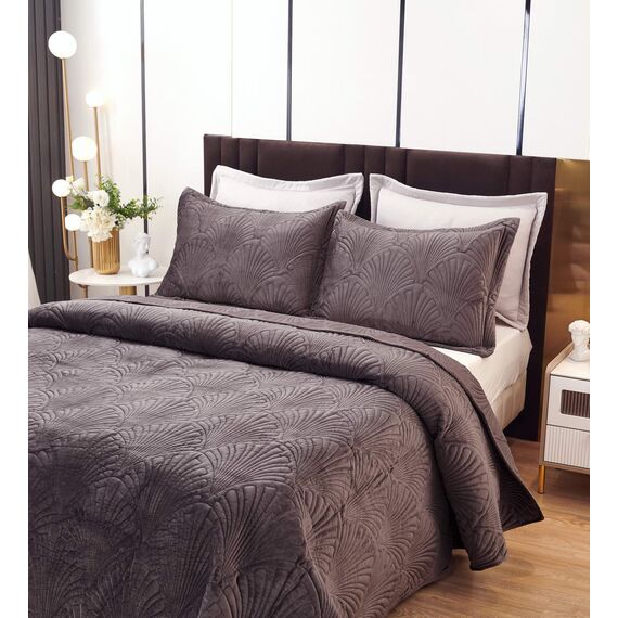 Покрывало Ариэль, цвет мокко, размер 240x260, Sofi de Marko, изображение 3