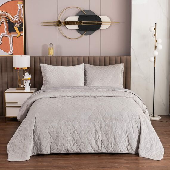 Покрывало Деметра, цвет светло-серый, размер 240х260 , Sofi de Marko