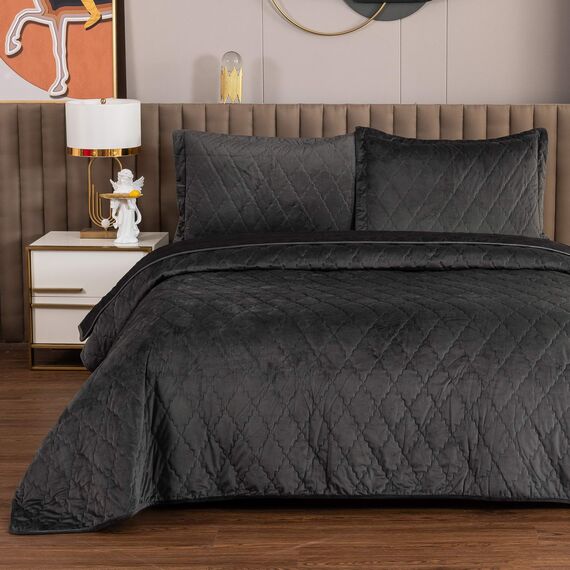 Покрывало Деметра, цвет черный, размер 240х260 , Sofi de Marko, изображение 7