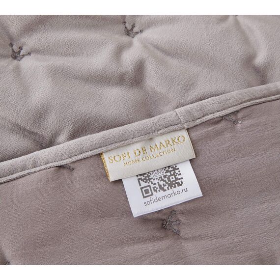 Покрывало Лея, цвет серебро, размер 160х220, Sofi de Marko, изображение 4