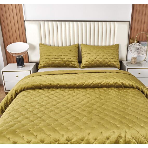 Покрывало Лея, цвет горчичный, размер 240x260, Sofi de Marko, изображение 3