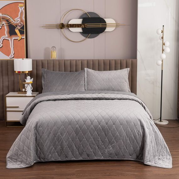 Покрывало Деметра, цвет стоун, размер 240х260 , Sofi de Marko