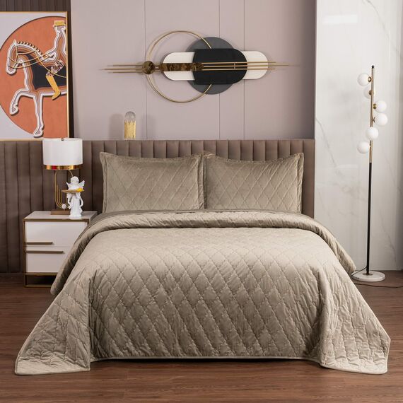 Покрывало Деметра, цвет капучино, размер 160х220 , Sofi de Marko