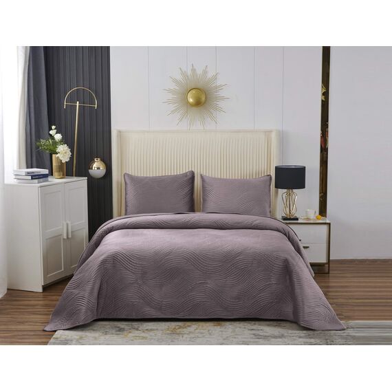 Покрывало Жизель, цвет пепельная роза, размер 240х260, Sofi de Marko