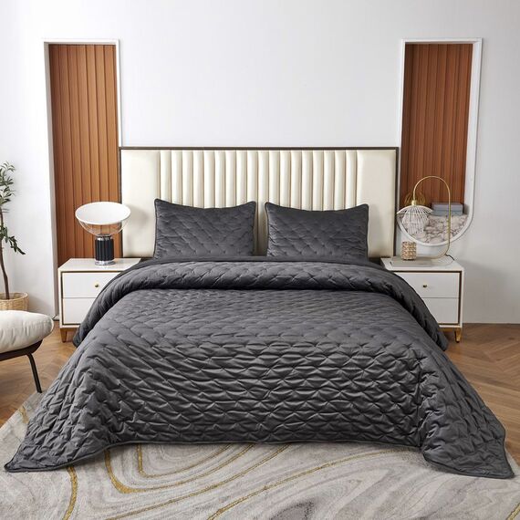 Покрывало Лея, цвет антрацит, размер 240x260, Sofi de Marko