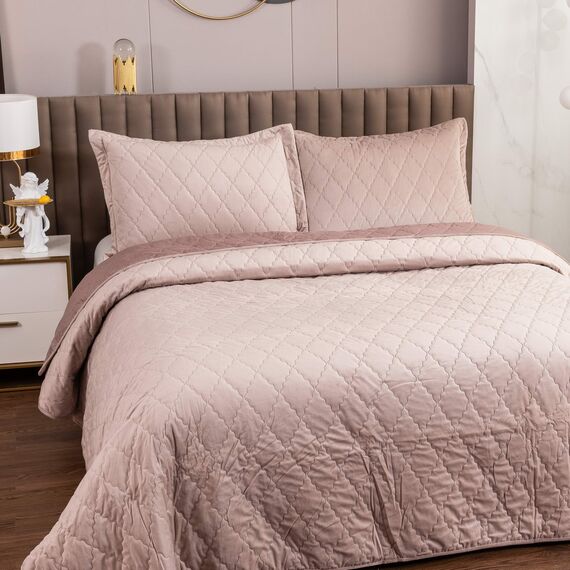 Покрывало Деметра, цвет пепельная роза, размер 160х220, Sofi de Marko, изображение 2