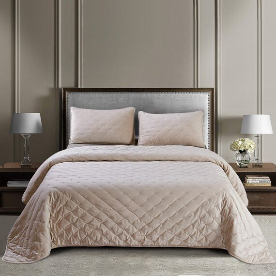 Покрывало Иоланта, цвет бежевый, размер 160х220, Sofi de Marko