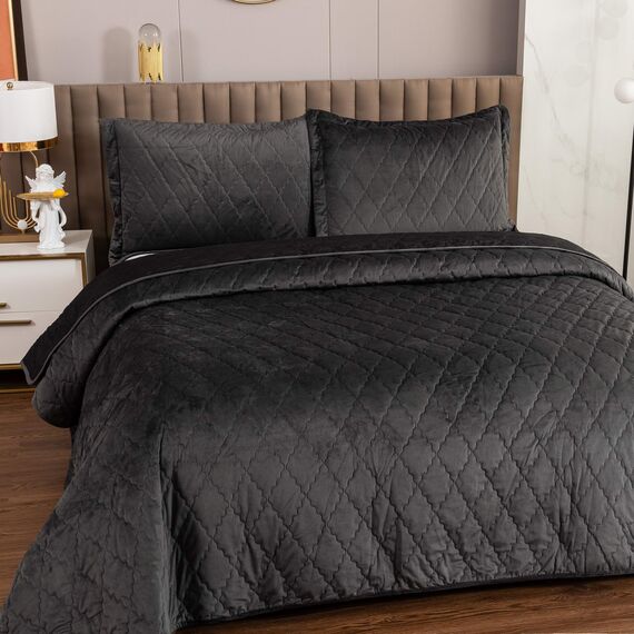 Покрывало Деметра, цвет черный, размер 240х260 , Sofi de Marko, изображение 2