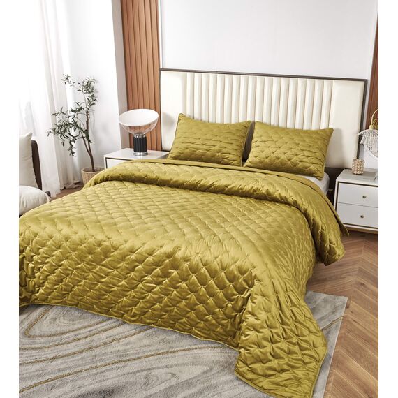 Покрывало Лея, цвет горчичный, размер 240x260, Sofi de Marko, изображение 2