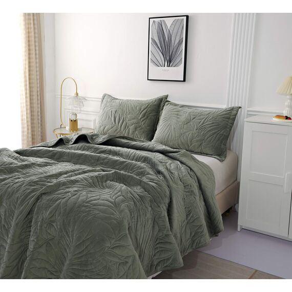 Покрывало Глория, цвет зеленый, размер 160х220, Sofi de Marko, изображение 3